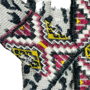 MaxSport Women's Aztec Tribal Print Cardigan Sweater with Fringe – Multi, Size Large