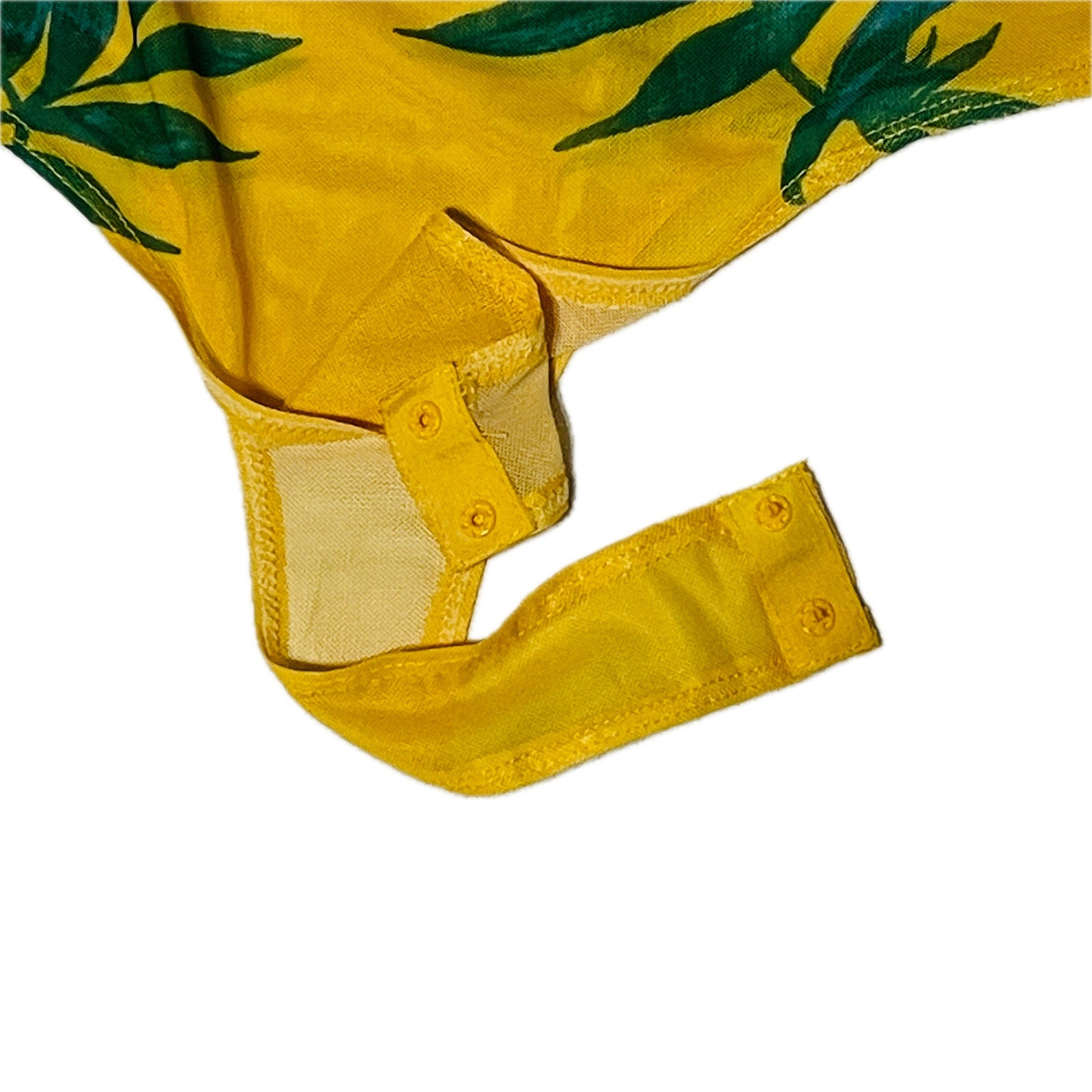 Akira Women's Off-The-Shoulder Tropical Bodysuit – Yellow, Large