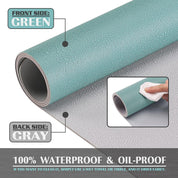 K KNODEL Desk Mat – 31.5" x 15.7" PU Leather Desk Pad – Waterproof & Durable Mouse Pad for Office Desk – Green