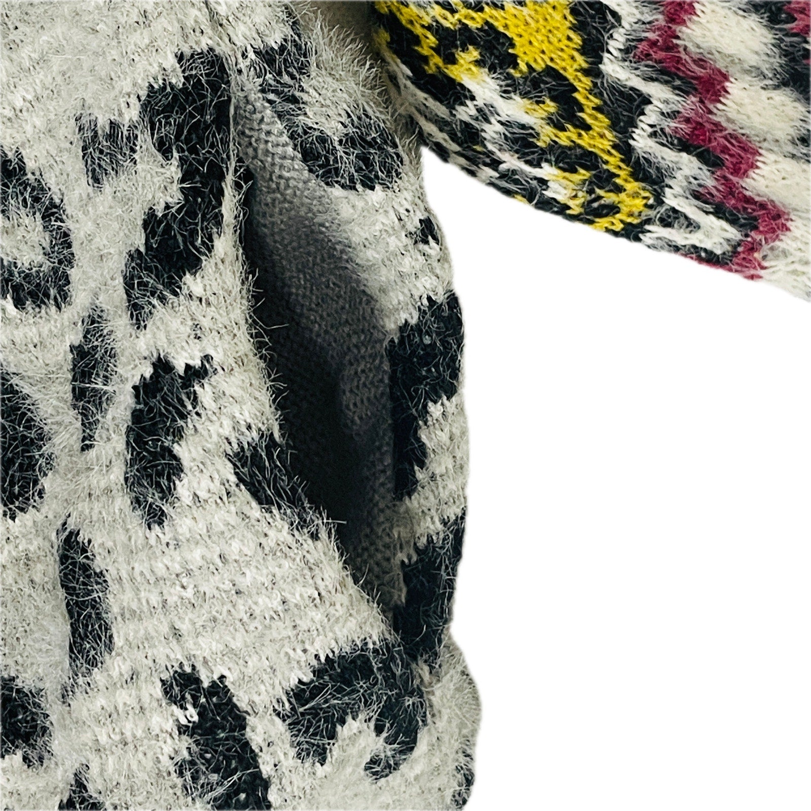 MaxSport Women's Aztec Tribal Print Cardigan Sweater with Fringe – Multi, Size Large