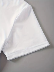 Women's Casual Sporty T-Shirt with Unique Letter Print - Size 9, Gray Green