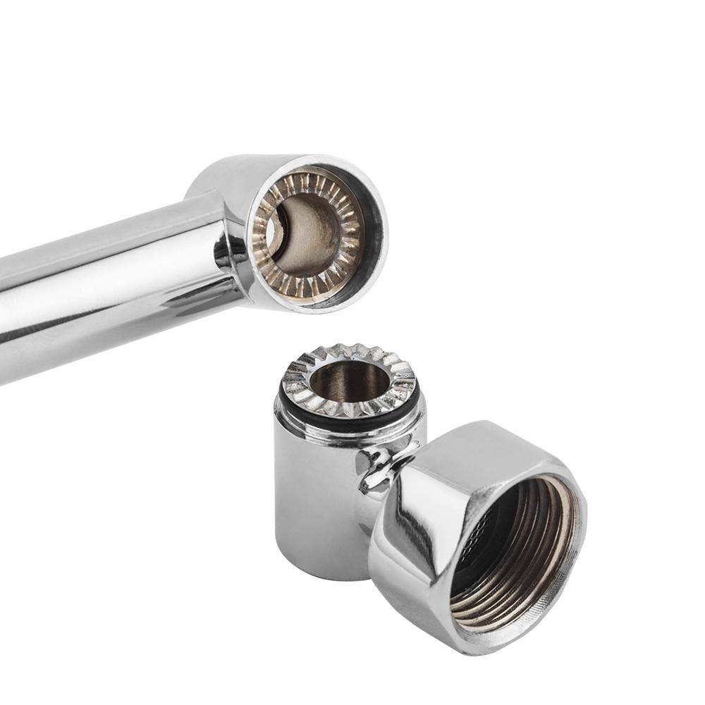Magic Home 11 in. Solid Brass Adjustable Extension Shower Arm – Polished Chrome
