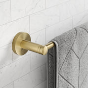 Elie 24-Inch Bathroom Towel Bar Rack in Brushed Gold