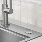 Garbage Disposal Air Switch Kit with Accessories in Spot-Free Stainless Steel