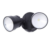 LED Flood Light (2 PACK) LUTEC 2-Light Black Outdoor Integrated LED Wall Mount