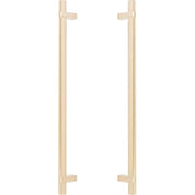 Emtek Back-to-Back Smooth 18" Center-to-Center Bar Appliance Pulls with Rectangular Bar Stem – Pair