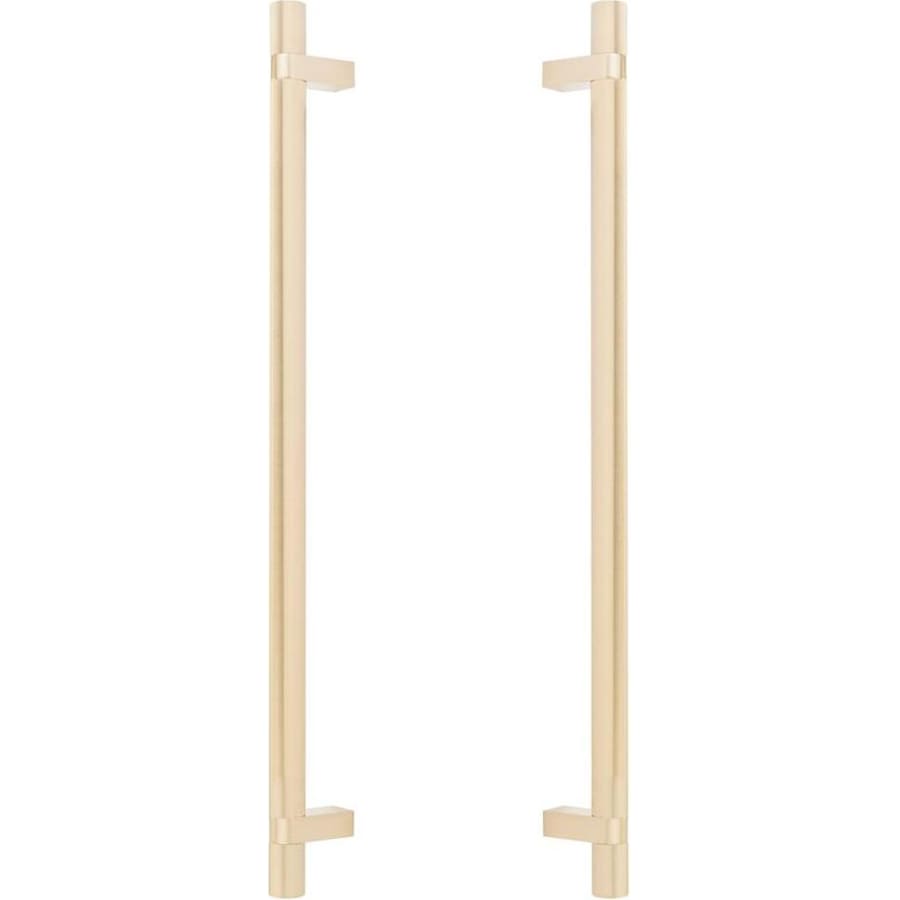 Emtek Back-to-Back Smooth 18" Center-to-Center Bar Appliance Pulls with Rectangular Bar Stem – Pair