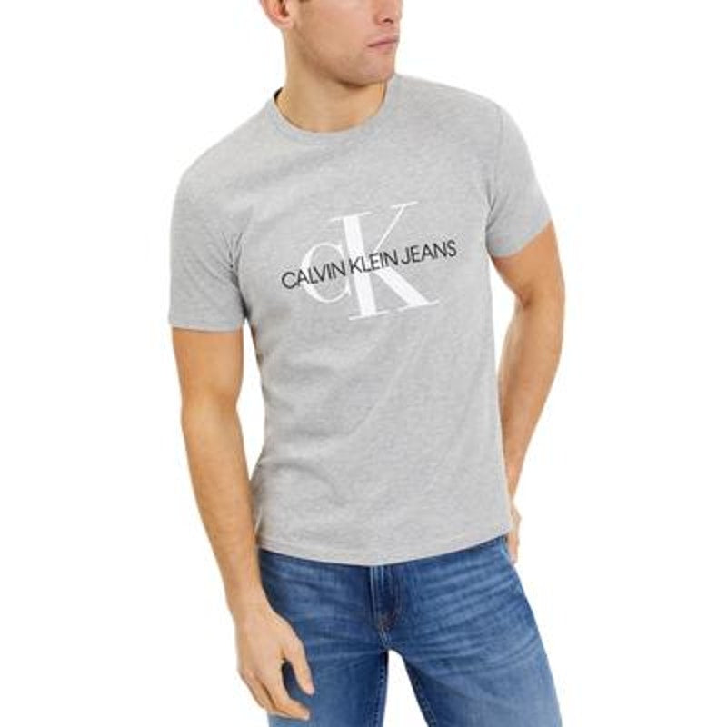 Calvin Klein Men's Short Sleeve Monogram Crewneck Tee - Size Small