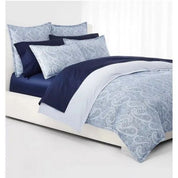Lauren Ralph Lauren Bantry Paisley Flannel Duvet Cover Set – Queen – Blue