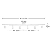 Globe Electric 6 Ft Track Lighting Kit – White – Dimmable