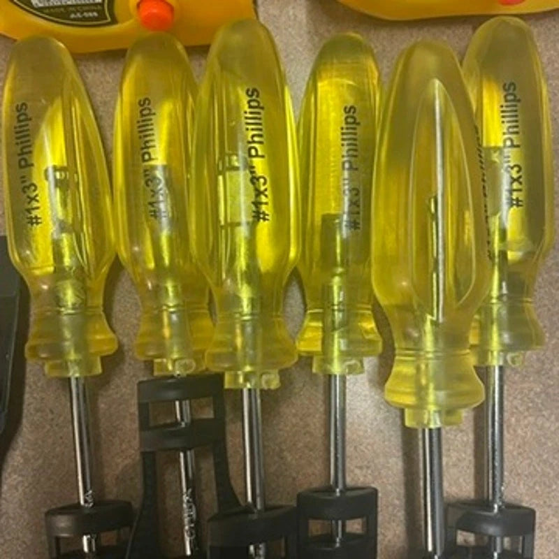 28-Piece Wholesale Tool Lot – Box Cutters, Wire Cutters, Measuring Tapes, Phillips Screwdrivers, Needle Nose Pliers