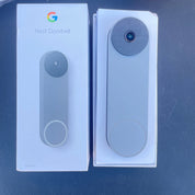 Google Nest Battery-Powered Doorbell Camera, Ash Gray GA02076 Door Chimes