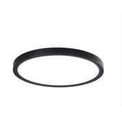 Round LED Light 3 PACK Flush Mount 9.06 in Black Modern Ceiling Adjustable Color