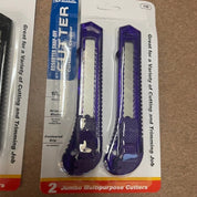Wholesale Box Cutter Lot – 12 Jumbo Snap-Off Utility Knives – 18mm Blades, Contoured Grip