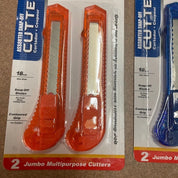 Wholesale Box Cutter Lot – 12 Jumbo Snap-Off Utility Knives – 18mm Blades, Contoured Grip