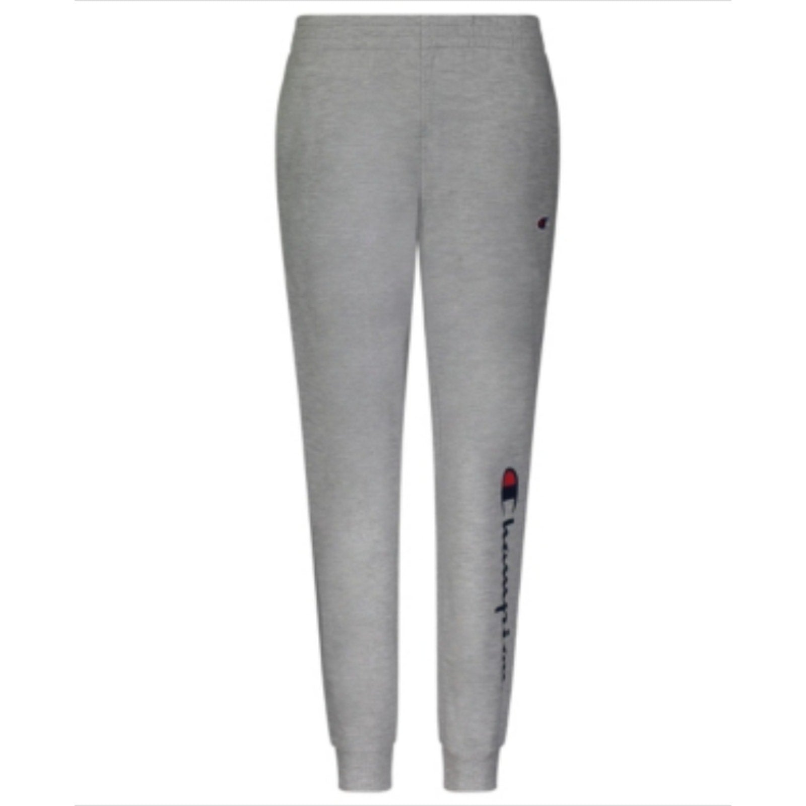 Champion Big Boys Fleece Joggers with Side Script and Tapered Leg, Gray - XL