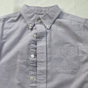 George Big Boys Short Sleeve Button Down Shirt, Purple, Small (6/7)