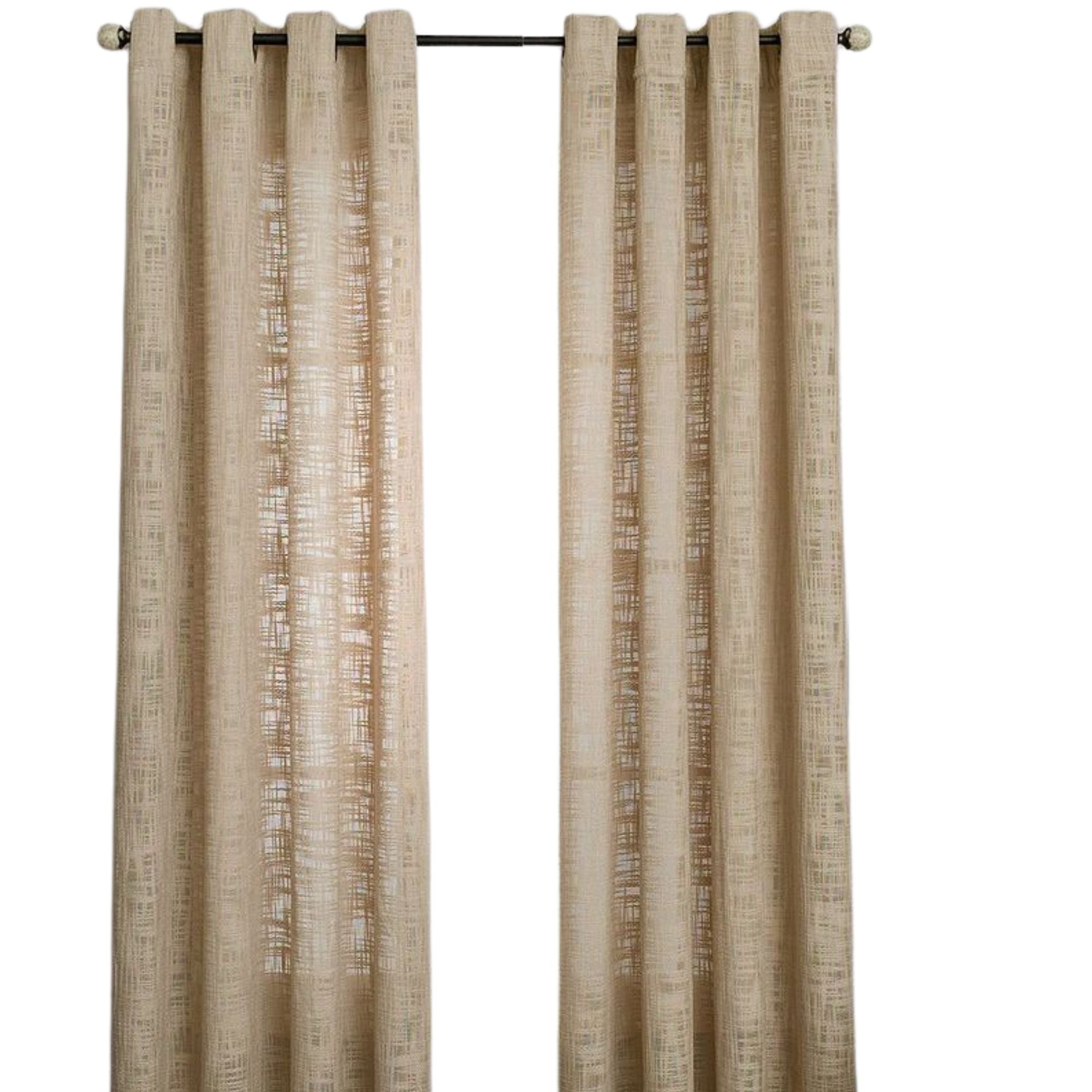 Miller Curtains MORRIS Grommet-Top Panel Linen Curtains - Size 50" x 84"