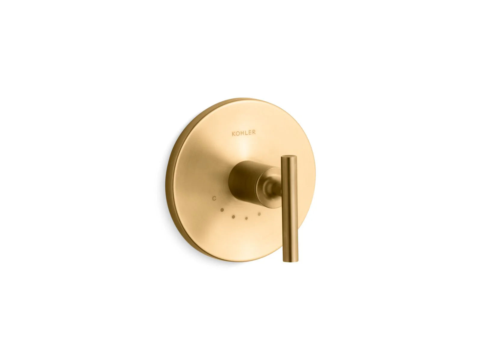 KOHLER Purist MasterShower Temperature Control Valve Trim with Lever Handle – Brass